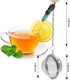 2 Pack Healing Crystal Pendant Loose Tea Steeper - Antique Silver Flower Wrapped Natural Gemstone Tea Infusers