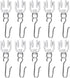 Accessories Kit for Flexible Bendable Curved Ceiling/Side Wall Curtain Track Hardware Set, 10Pcs Roller Hooks