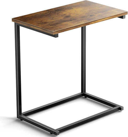 Pipishell C Shaped End Table 27 inches High, Side Table for Couch