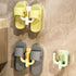 OBELGEOYA (4 Pack) Wall Mounted Shoe Rack - Versatile Hanging Organizer with Hooks for Slippers, Hats, Towels & Keys