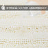 NICETOWN Super Thick Soft Chenille Bath Mats, Striped, Machine Washable, Durable Doormat, Water Absorbent, Cream, 32" x