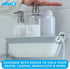 SlipX Solutions Power-Lock Shower Organizer Caddy with Suction Cups, Holds Up to 22lbs for Shampoo & Soap