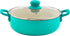 IMUSA USA Tea Caldero (Dutch Oven) with Glass Lid, 2-Quart Ceramic Interior, Teal