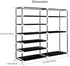 Shoe Rack Storage Organizer, 7 Tier Double Row Free Standing Rack for 24-27 Pairs with Dustproof Cover