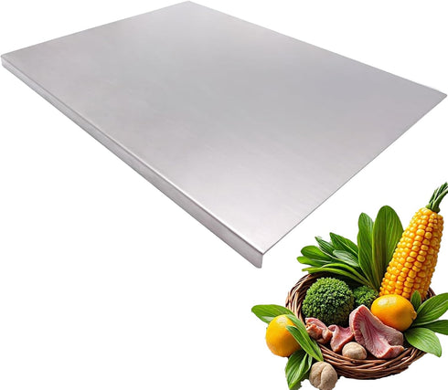 YICORIP Stainless Steel Cutting Boards for The Kitchen, Suitable for Meat, Fruits, Vegetables,