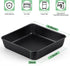 TeamFar Square Baking Pan, 8 inch Coated Square Cake Brownie Lasagna Pan with Stainless Steel Core & Non Stick Coating, for Baking Roasting Serving, Non-Toxic & Oven Safe, One Piece Design & Deep Wall by TeamFar