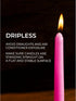 CANDWAX 8 inch Pink Taper Candles - Set of 4 Dripless and Smokeless Unscented Slow Burning Candle Sticks