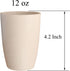 LuckyZone Wheat Straw Unbreakable Cup - 12 oz Reusable Drinking Glasses Set of 5, Dishwasher Safe, Eco-Friendly