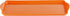 Calypso Basics Plastic Melamine Sandwich Tray, Tidbit, Orange