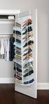 82-3054TV Ideaworks Away Hanging Shoe Organizer, White, One Size Fits All