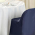 Tableclothsfactory Navy Linen Polyester Folding Chair Cover Dinning Chair Slipcover for Wedding Party Event Banquet