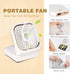 Portable Mini Fan, 5 in 1 Battery Operated Handheld & Desk Fan, 3000 mAh Power Bank, USB Rechargeable, Adjustable