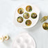 Okllen 4 Pack Ceramic Escargot Plates, 6.5 Inch Seafood Snail Dish with Handles, White Baking Dish