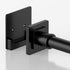 Matte Black Shower Curtain Rod, 31-55 inches Adjustable Tension Rod for Bathroom and Windows