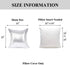 YOUR SMILE Pack of 2, New Luxury Series Silver Bling Decorative Glitzy Sequin & Comfy Satin Throw Pillow Cover