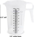Turnah 32oz (1 Quart) Measure Pitcher with Conversion Chart – Extra Strong Food Grade for Cooking, Hobbies, Spa