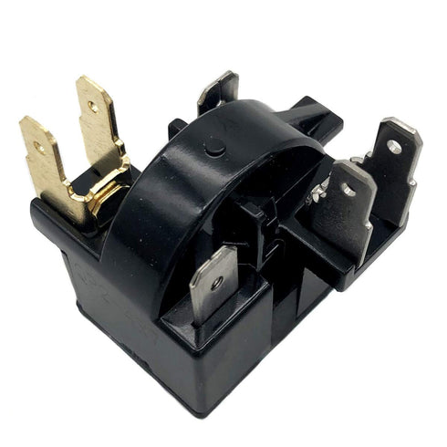 QP2-4R7 Start Relay for Refrigerator, PTC Ohm 6 Pin, Compatible with Whirlpool, Vissani, Danby, EdgeStar, etc.