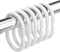 Amazer White Shower Curtain Hooks, 24 Pcs Plastic Rings for Bathroom Shower Rod, Loops for Shower Curtain