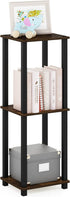 2-Pack, Furinno Simplistic End Table, Amber Pine/Black
