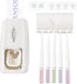 Toothbrush Holder and Toothpaste Dispenser Set, Automatic Toothpaste Squeezer Dispenser, Dispenser Toothpaste