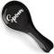 Ceramic Spoon Rest for Stove Top, DAYYET Large Spoon Holder for Kitchen Counter, Black