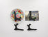 Artliving Black 4" Wood-Like Plastic Easels - Set of 4 Plate Display Stands for Picture Frames