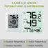 Timloon 328ft Digital Indoor Outdoor Thermometer Hygrometer Wireless Weather Station, Temperature Humidity Monitor
