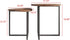 HOJINLINERO Set 2 Round Coffee Table of End Tables for Living Room,Black Small Coffee Table Living Room Table,Metal