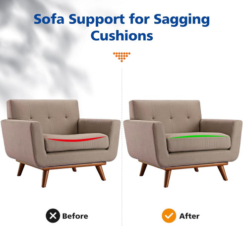 RA RUNNING ALIEN Seat,20"X20"X2" 40D Set 1 Couch Cushion Support for Sagging Curved High Density Foam Cushion,Sagging