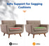 RA RUNNING ALIEN Seat,20"X20"X2" 40D Set 1 Couch Cushion Support for Sagging Curved High Density Foam Cushion,Sagging
