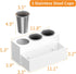 NIUBEE Hair Tool Organizer, Acrylic Blow Dryer and Styling Holder, Bathroom Countertop Storage Stand