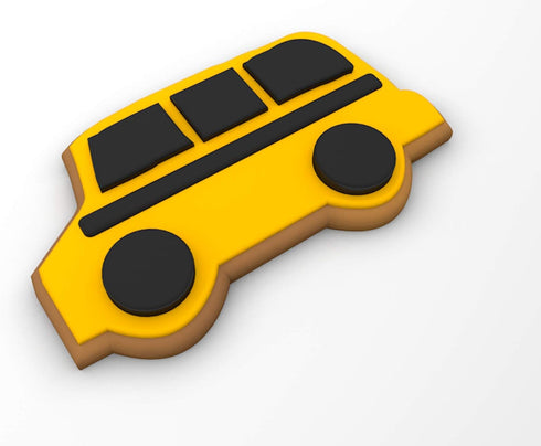 Set, Set, Fox Run Cookie Cutter Back To School Cookie Cutter Pencil, Crayon, Bus, Apple, Book, Medium
