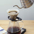 HARIO V60 VDGR-01-B Heat Resistant Glass Transparent Dripper, 01, Black, For 1 to 2 Cups, Made in Japan