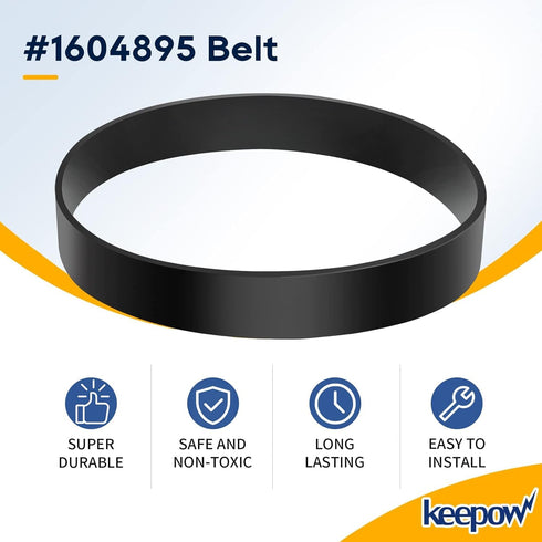 KEEPOW Vacuum Belt for Bissell Powerforce Compact, 1604895 Replacement Belt for Bissell Models, 6 Pack