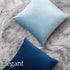 Set 2, 20x20 lalaLOOM Velvet Throw Pillow Covers, of Decorative Square Pillows Home Decor, Soft Accent Cases, Silky