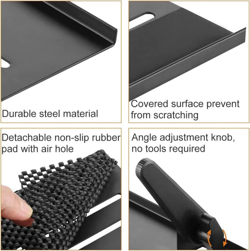 Bracwiser 16.7 inch CS106XM No Drill TV Top Shelf Wide Monitor Top Mounting Bracket Platform Holds Speaker, AV