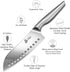 DDF iohEF Kitchen Knife, Chef's Knife In Japanese Stainless Steel Professional Santoku Cooking Knife, 7 Inch Non-slip Ultra Sharp Knife with Ergonomic Handle by DDF iohEF