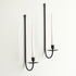 Metal Wall Candle Sconce Holder Set of 2 Wall Mount Candle Holders
