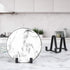 Plate Stands for Display, 3 Inch Plastic Easel Stand for Pictures, Decorative Plates, and Tabletop Art (Black)