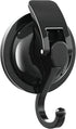 Heavy Duty Vacuum Suction Cup Hooks, Matte Black Plated Super Suction for Kitchen Bathroom, 1 Pack