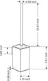 Toilet Brush Holder Black, Toilet Bowl Brush Holder Black Wall Mount Square for Bathroom