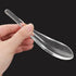 CALLARON Glass Spoon Set for Kitchen and Restaurant, Clear Glass Food, Cake, Rice, Soup Spoons, Ice Cream Spoon