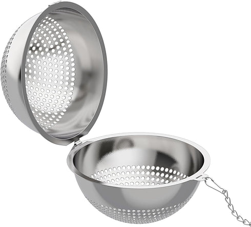 Lyxa SR 2 Pack 304 2.1 Inch Food Grade Stainless Steel Mesh Tea Ball Tea Infuser Strainer Filter Diffuser for Loose Tea