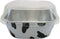 KitchenDance 4 Inch Baking Pan with Snap-On Lid, 8 oz. Square Colored Aluminum Pan, Oven, Freezer, Microwave Safe, A6