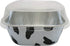 KitchenDance 4 Inch Baking Pan with Snap-On Lid, 8 oz. Square Colored Aluminum Pan, Oven, Freezer, Microwave Safe, A6