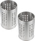 DOITOOL 2PCS Stainless Steel Kitchen Utensil Holders for Countertop, Spoon and Fork Holder for Restaurant