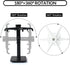 Aosome Under Cabinet Utensil Holder Hanger Hook, 2 Pack, Black & White for Kitchen and Bathroom