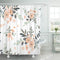 Emvency 72"x78" Shower Curtain, Peach Coral Waterproof Blush Pink Floral Bouquets, Polyester Fabric
