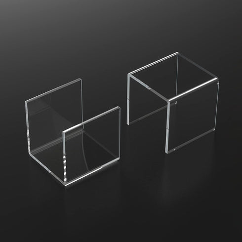 3 5''x6''x7'' Sezanrpt Clear Acrylic Risers pcs, Square Acrylic Food Display Stands Tabletop, Display Shelf