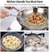 Versatile Stainless Steel Spider Strainer/Skimmer/Ladle - Chirano Kitchen Gadgets Wire Strainer Pasta Strainer Spoon (6
